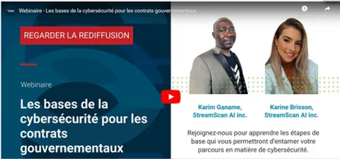 Recording - Webinar Streamscan and Canadian Commercial Corporation (CCC) - Cybersecurity Basics for Government Contracts