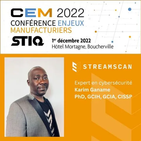 À venir: Karim Ganame à la Conférence Enjeux Manufacturiers 2022